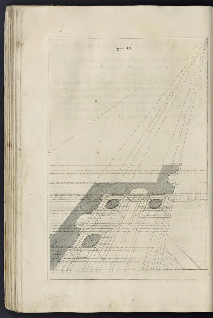 An illustration from Perspectiva pictorum et architectorum, 1693, leaf 101