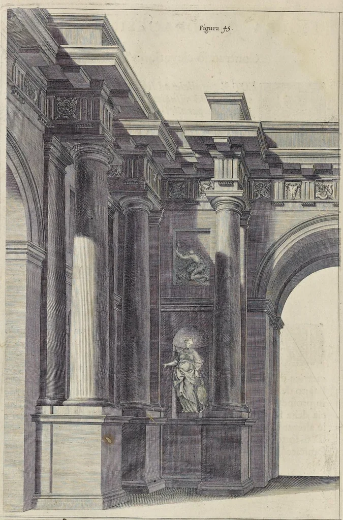 An illustration from Perspectiva pictorum et architectorum, 1693, leaf 105