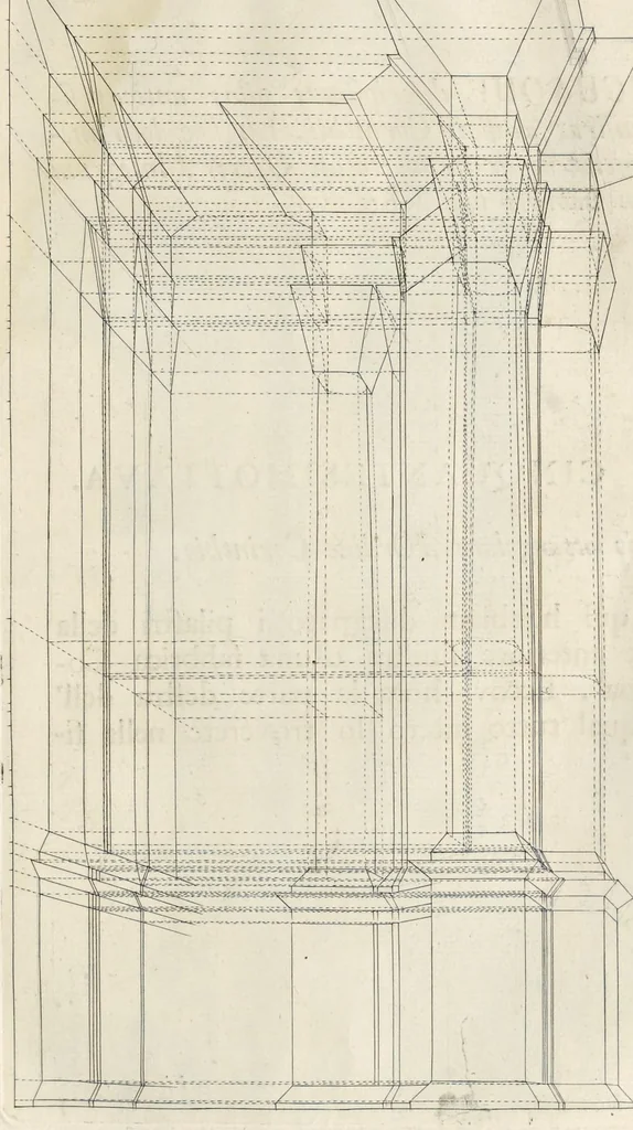 An illustration from Perspectiva pictorum et architectorum, 1693, leaf 132
