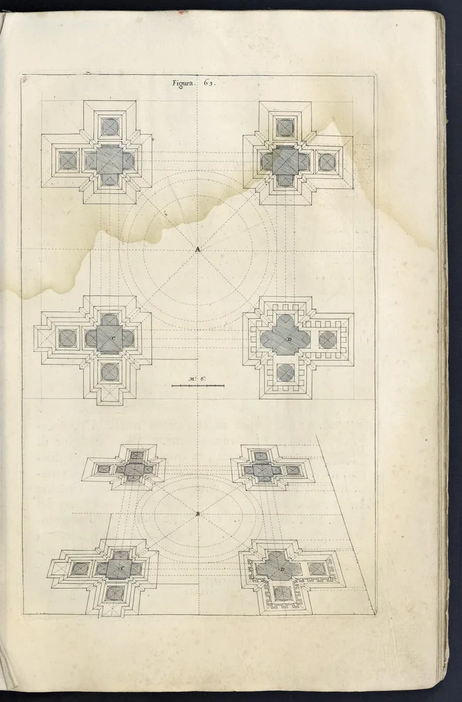 An illustration from Perspectiva pictorum et architectorum, 1693, leaf 144