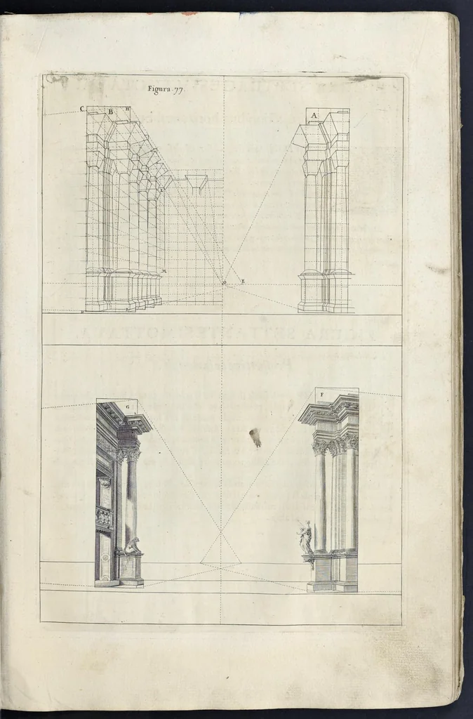 An illustration from Perspectiva pictorum et architectorum, 1693, leaf 172