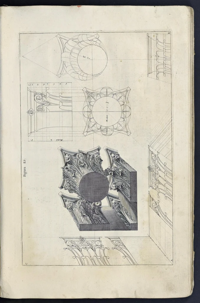 An illustration from Perspectiva pictorum et architectorum, 1693, leaf 184