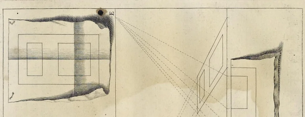 An illustration from Perspectiva pictorum et architectorum, 1693, leaf 24