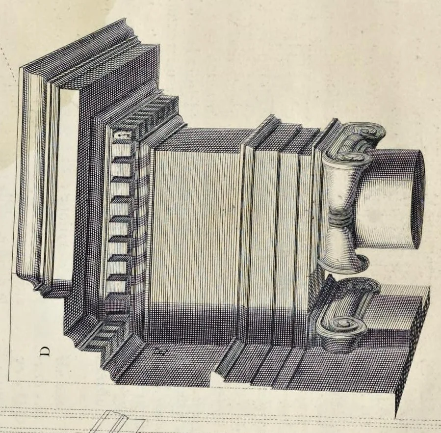 An illustration from Perspectiva pictorum et architectorum, 1693, leaf 76