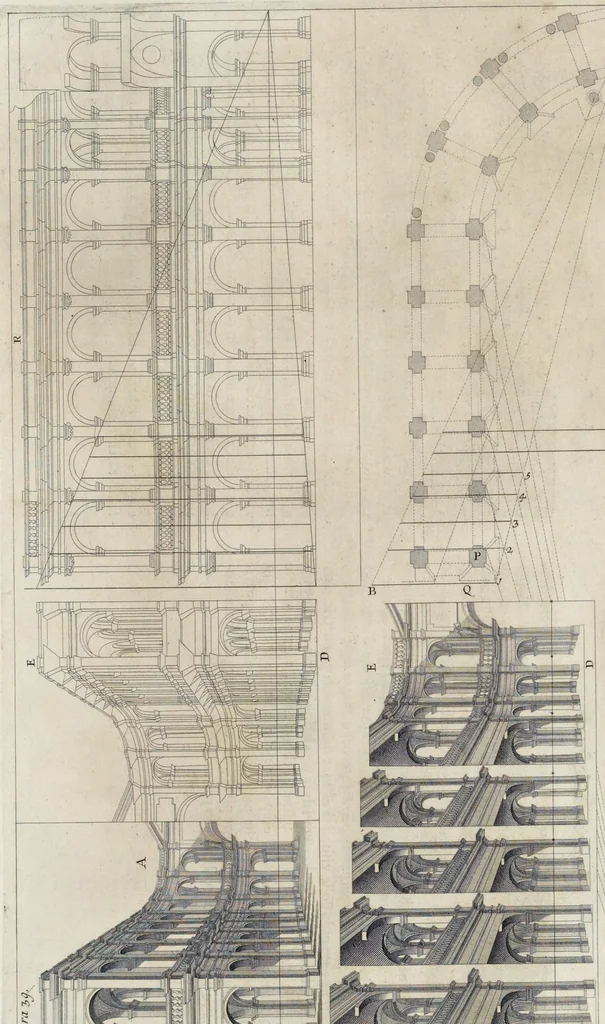 An illustration from Perspectiva pictorum et architectorum, 1693, leaf 102