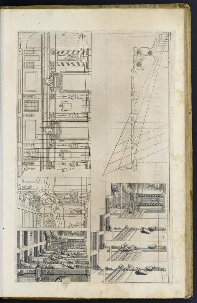 An illustration from Perspectiva pictorum et architectorum, 1693, leaf 108