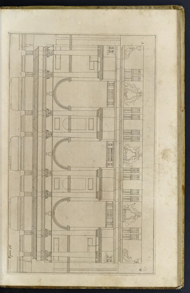 An illustration from Perspectiva pictorum et architectorum, 1693, leaf 140
