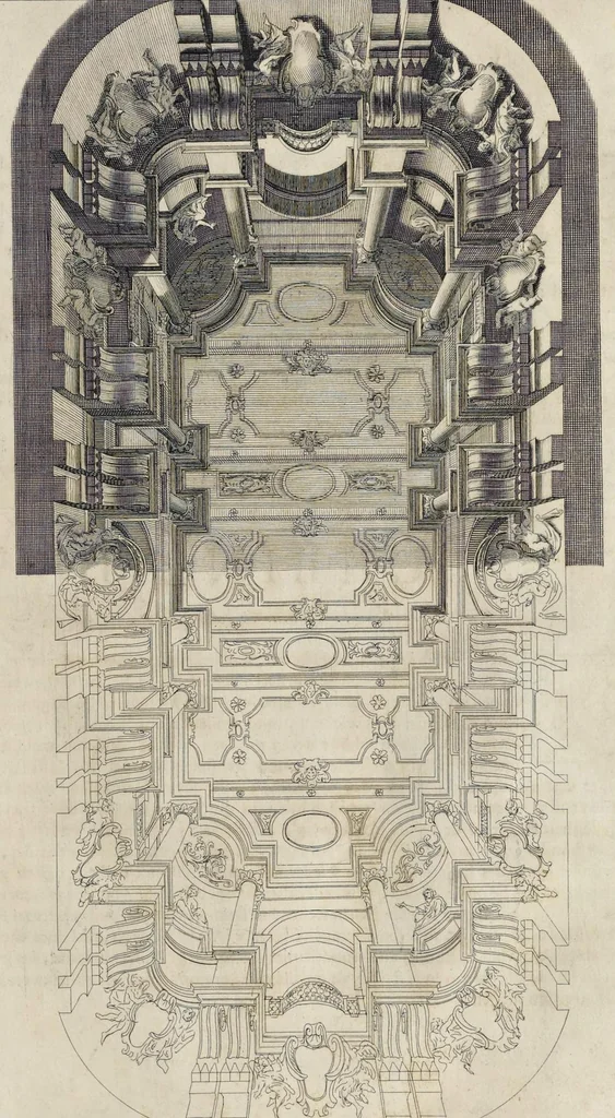 An illustration from Perspectiva pictorum et architectorum, 1693, leaf 142
