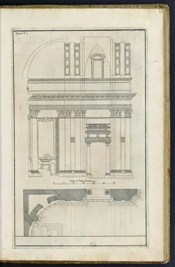 An illustration from Perspectiva pictorum et architectorum, 1693, leaf 188
