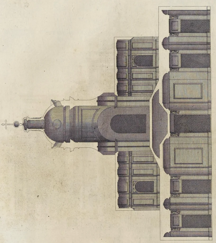 An illustration from Perspectiva pictorum et architectorum, 1693, leaf 191