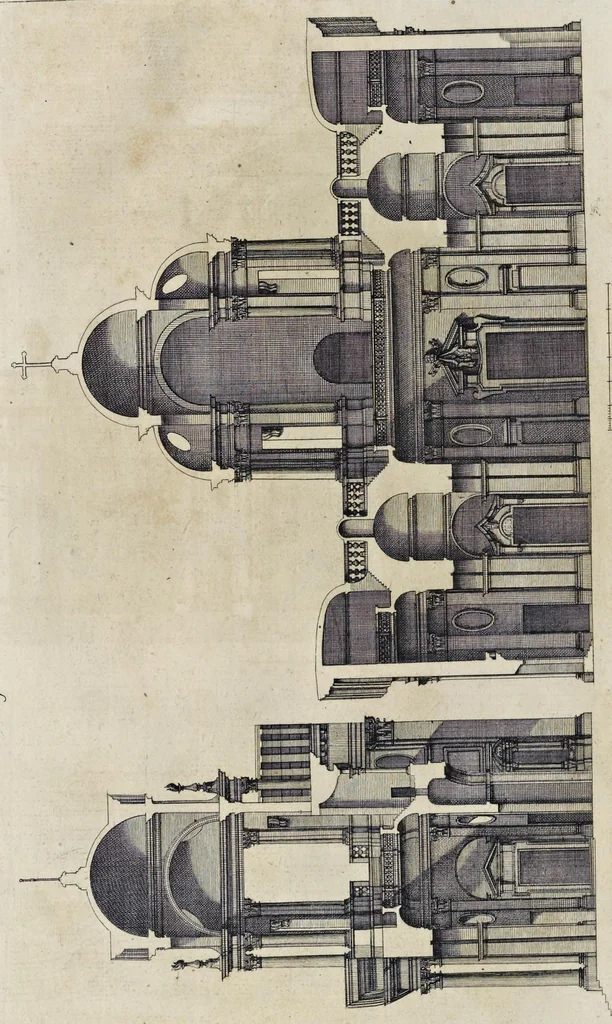 An illustration from Perspectiva pictorum et architectorum, 1693, leaf 193