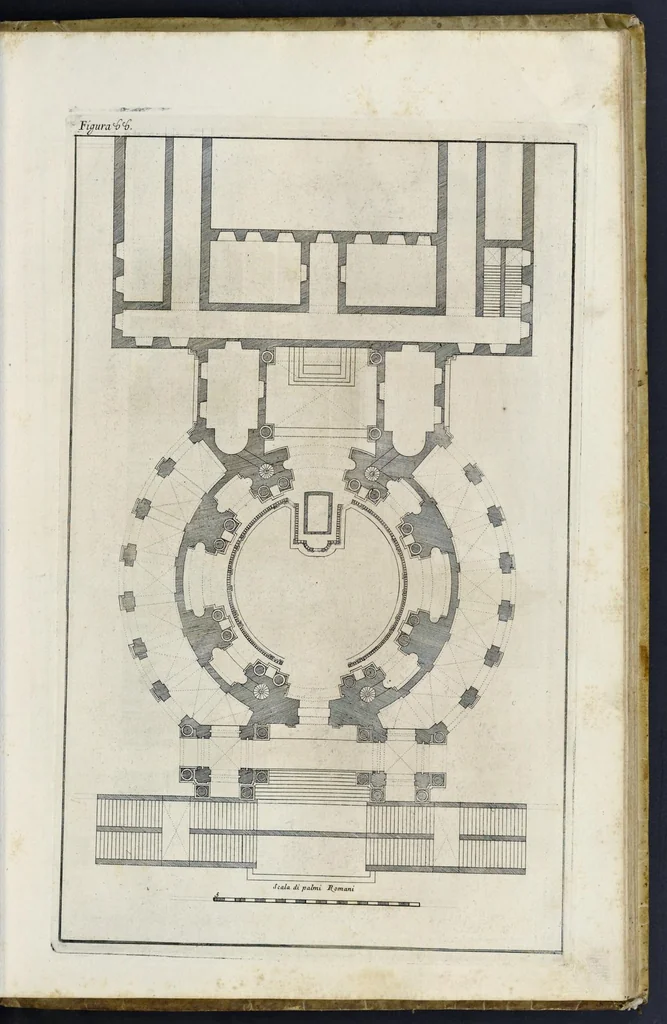An illustration from Perspectiva pictorum et architectorum, 1693, leaf 196