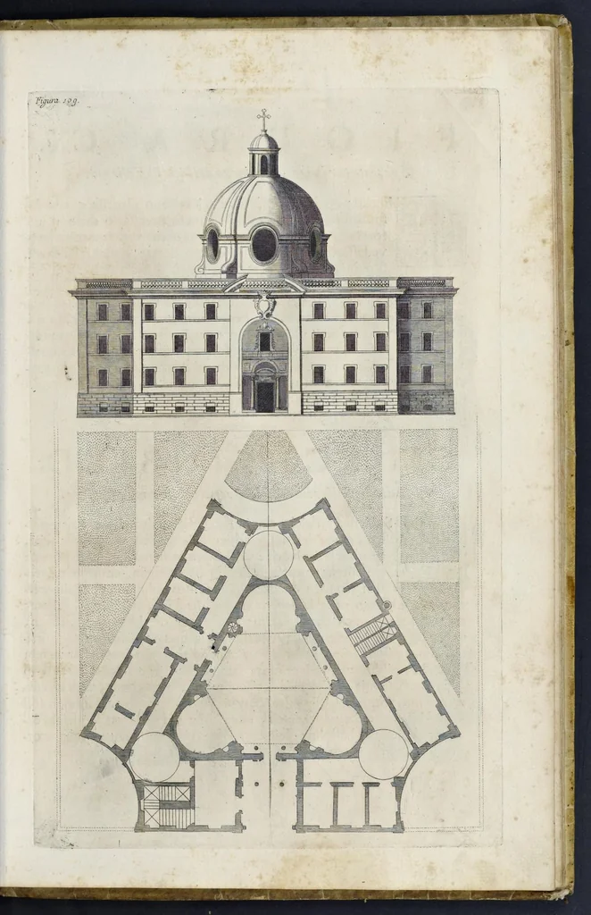 An illustration from Perspectiva pictorum et architectorum, 1693, leaf 222
