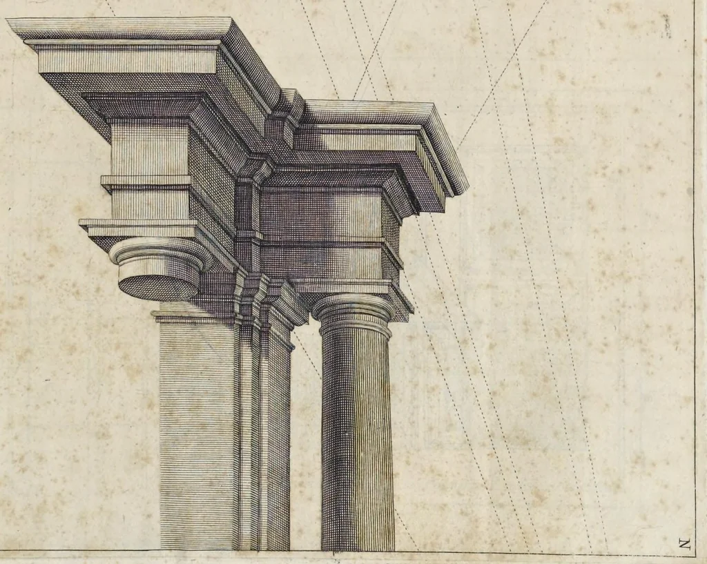 An illustration from Perspectiva pictorum et architectorum, 1693, leaf 88