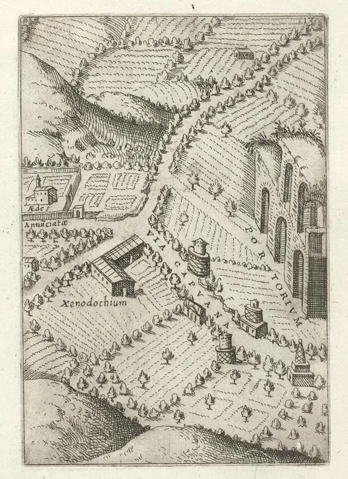 An illustration from Ager Puteolanus, siue, Prospectus eiusdem insigniores, 1652, leaf 16