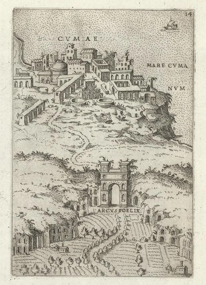 An illustration from Ager Puteolanus, siue, Prospectus eiusdem insigniores, 1652, leaf 16
