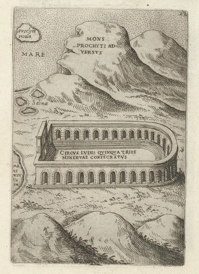 An illustration from Ager Puteolanus, siue, Prospectus eiusdem insigniores, 1652, leaf 24