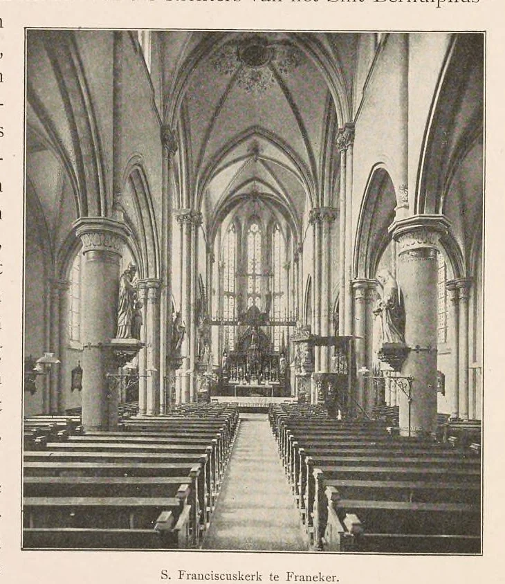 An illustration from De Katholieke kerken in Nederland : dat is de tegenwoordige staat dier kerken met hunne meubeling en versiering beschreven en afgebeeld, 1906, leaf 143