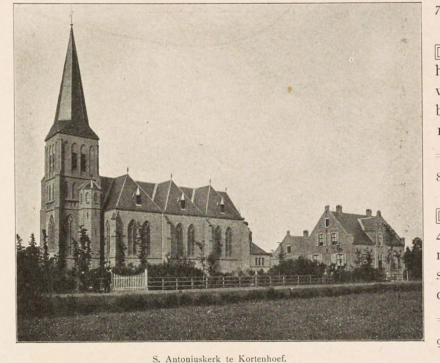 An illustration from De Katholieke kerken in Nederland : dat is de tegenwoordige staat dier kerken met hunne meubeling en versiering beschreven en afgebeeld, 1906, leaf 168