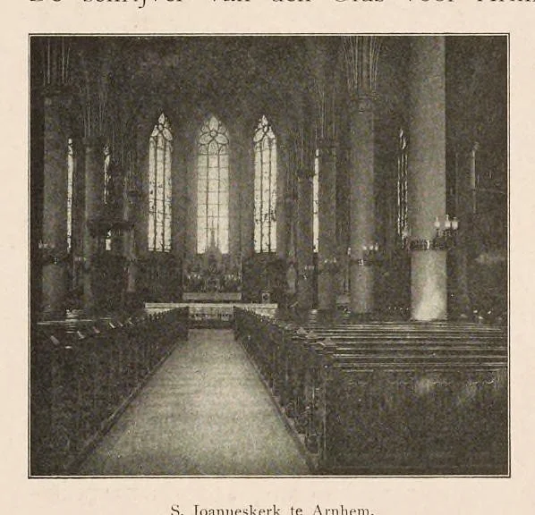 An illustration from De Katholieke kerken in Nederland : dat is de tegenwoordige staat dier kerken met hunne meubeling en versiering beschreven en afgebeeld, 1906, leaf 77