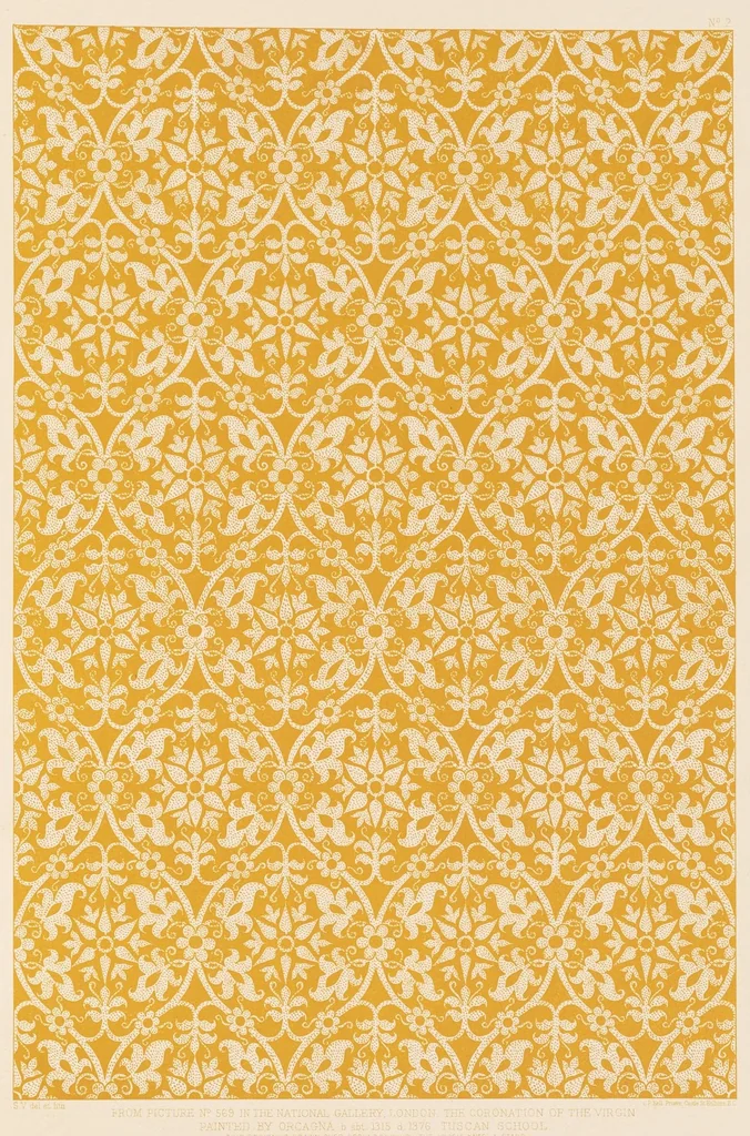 An illustration from Fifteenth century Italian ornament, chiefly taken from brocades and stuffs found in pictures in the National gallery, London;, 1886, leaf 20