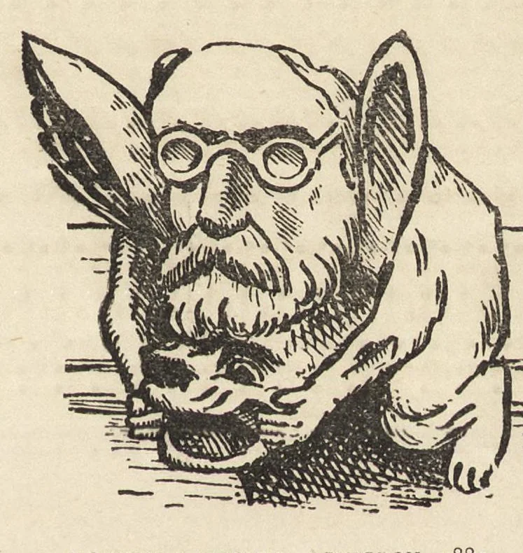 An illustration from The grotesque in church art, 1899, leaf 12