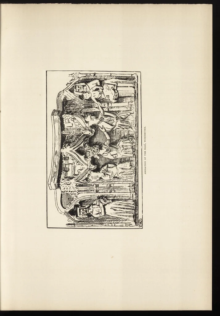 An illustration from The grotesque in church art, 1899, leaf 132