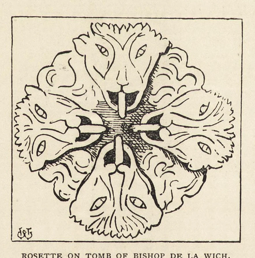 An illustration from The grotesque in church art, 1899, leaf 141
