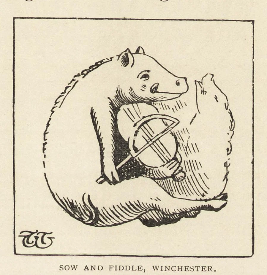 An illustration from The grotesque in church art, 1899, leaf 170