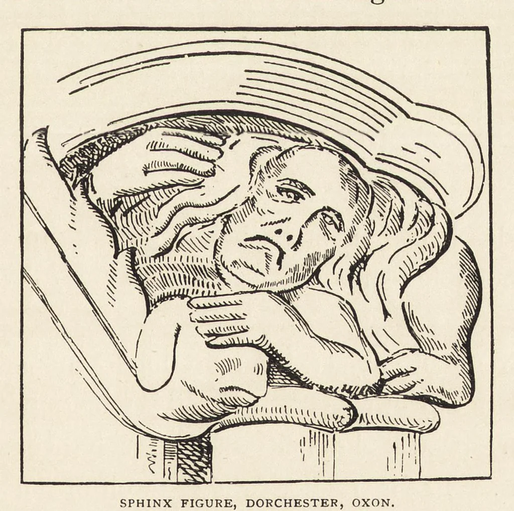 An illustration from The grotesque in church art, 1899, leaf 176