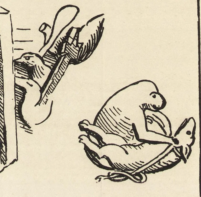 An illustration from The grotesque in church art, 1899, leaf 224