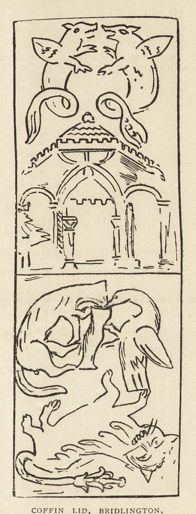 An illustration from The grotesque in church art, 1899, leaf 228
