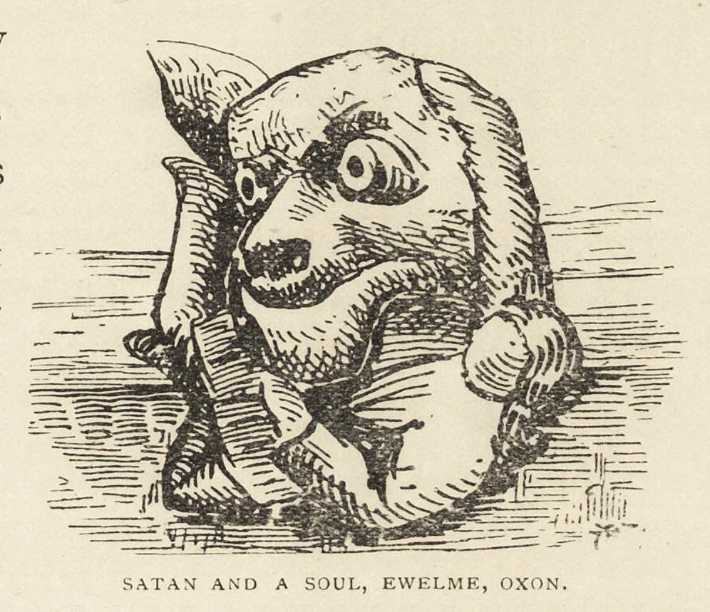 An illustration from The grotesque in church art, 1899, leaf 80