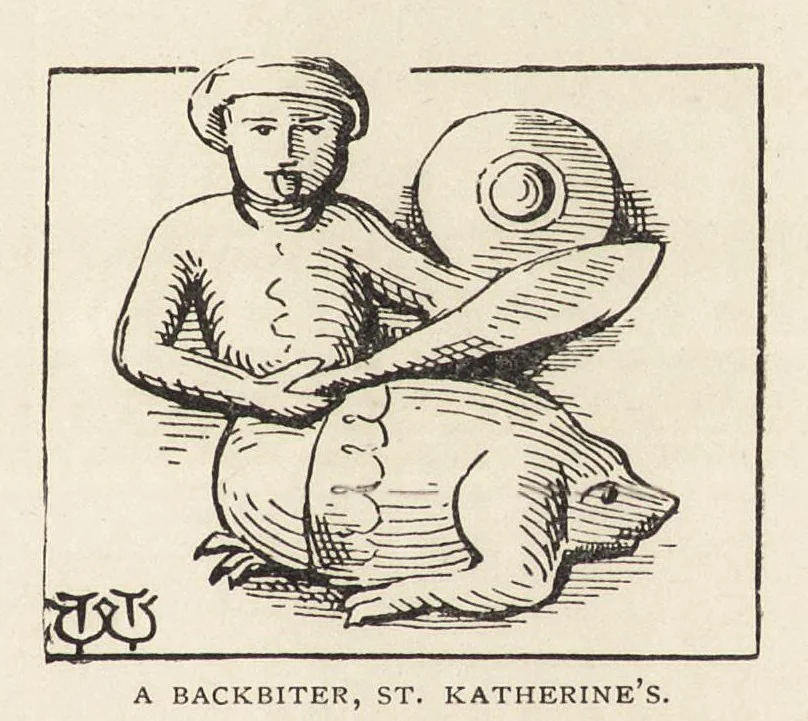 An illustration from The grotesque in church art, 1899, leaf 98