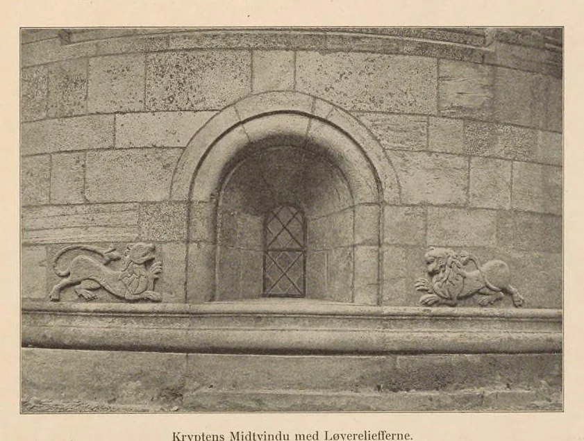 An illustration from Viborg Domkirke: Joakim Skovgaards billeder, Domkirkens historie. La cathédrale de Viborg: les peintures de Joakim Skovgaard, histoire de la cathédrale;, 1909, leaf 100
