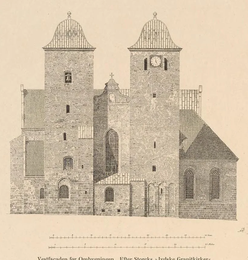 An illustration from Viborg Domkirke: Joakim Skovgaards billeder, Domkirkens historie. La cathédrale de Viborg: les peintures de Joakim Skovgaard, histoire de la cathédrale;, 1909, leaf 103