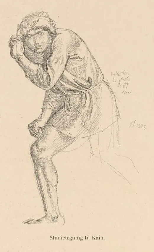 An illustration from Viborg Domkirke: Joakim Skovgaards billeder, Domkirkens historie. La cathédrale de Viborg: les peintures de Joakim Skovgaard, histoire de la cathédrale;, 1909, leaf 27