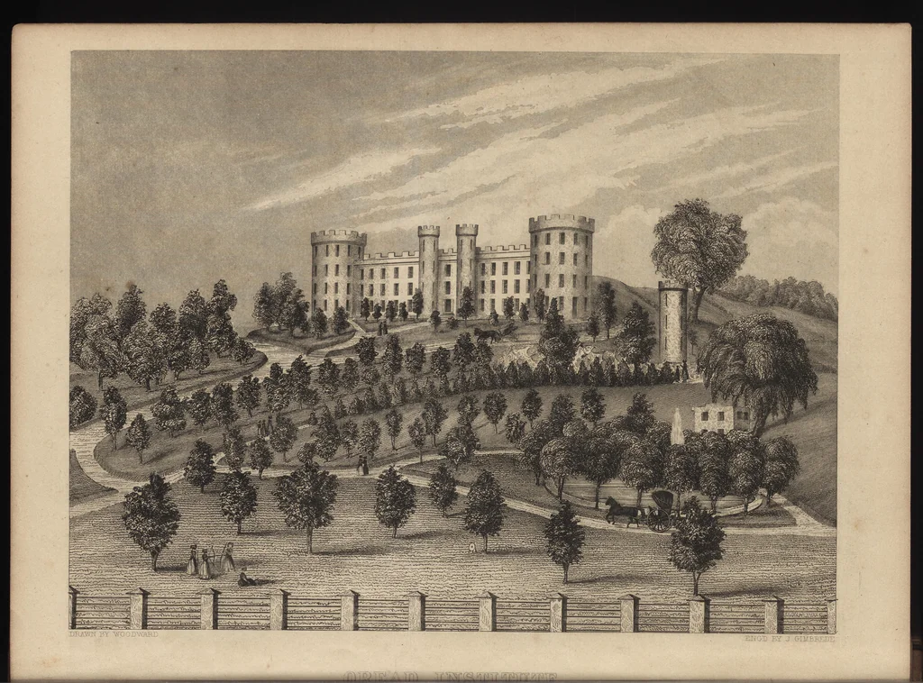 An illustration from The carpenter's assistant : containing a succinct account of Egyptian, Grecian and Roman architecture. Also, a description of the Tuscan, Doric, Ionic, Corinthian and composite orders; together with specifications, practical rules and tables for carpenters, and a glossary of architectural terms. Embellished with upwards of 200 plates of plans, elevations, details, and practical stair-building, 1854, leaf 7