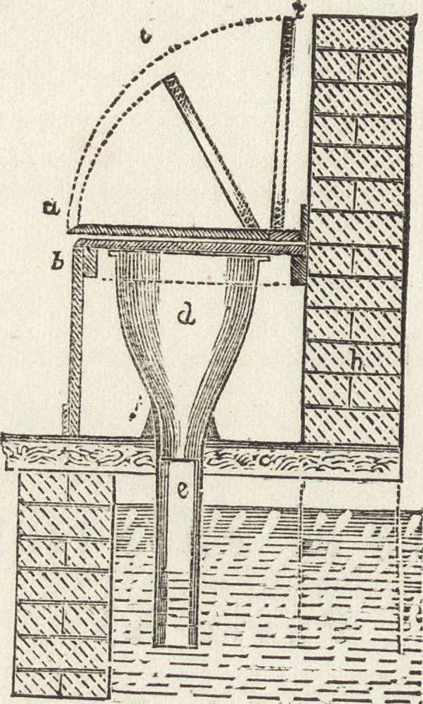 An illustration from The carpenter's assistant : containing a succinct account of Egyptian, Grecian and Roman architecture. Also, a description of the Tuscan, Doric, Ionic, Corinthian and composite orders; together with specifications, practical rules and tables for carpenters, and a glossary of architectural terms. Embellished with upwards of 200 plates of plans, elevations, details, and practical stair-building, 1854, leaf 97