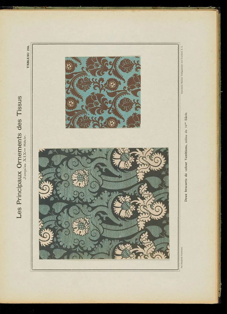 An illustration from Die wichtigsten Webe-Ornamente bis zum 19. Jahrhundert, 1902, leaf 30