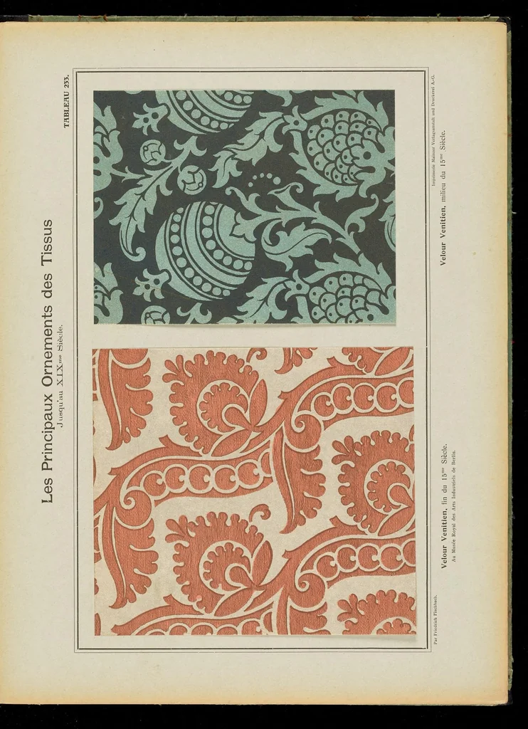 An illustration from Die wichtigsten Webe-Ornamente bis zum 19. Jahrhundert, 1902, leaf 36