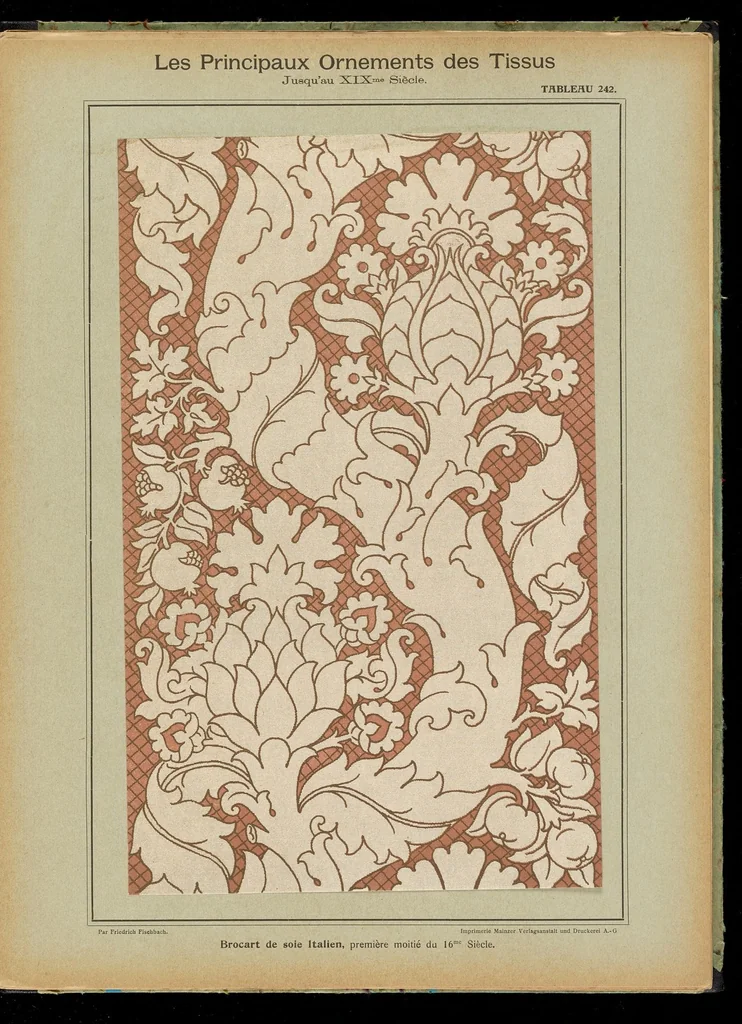An illustration from Die wichtigsten Webe-Ornamente bis zum 19. Jahrhundert, 1902, leaf 54