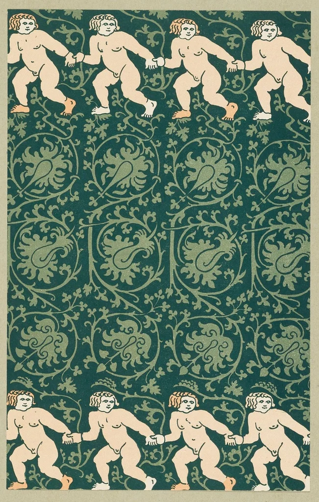 An illustration from Die wichtigsten Webe-Ornamente bis zum 19. Jahrhundert, 1902, leaf 72