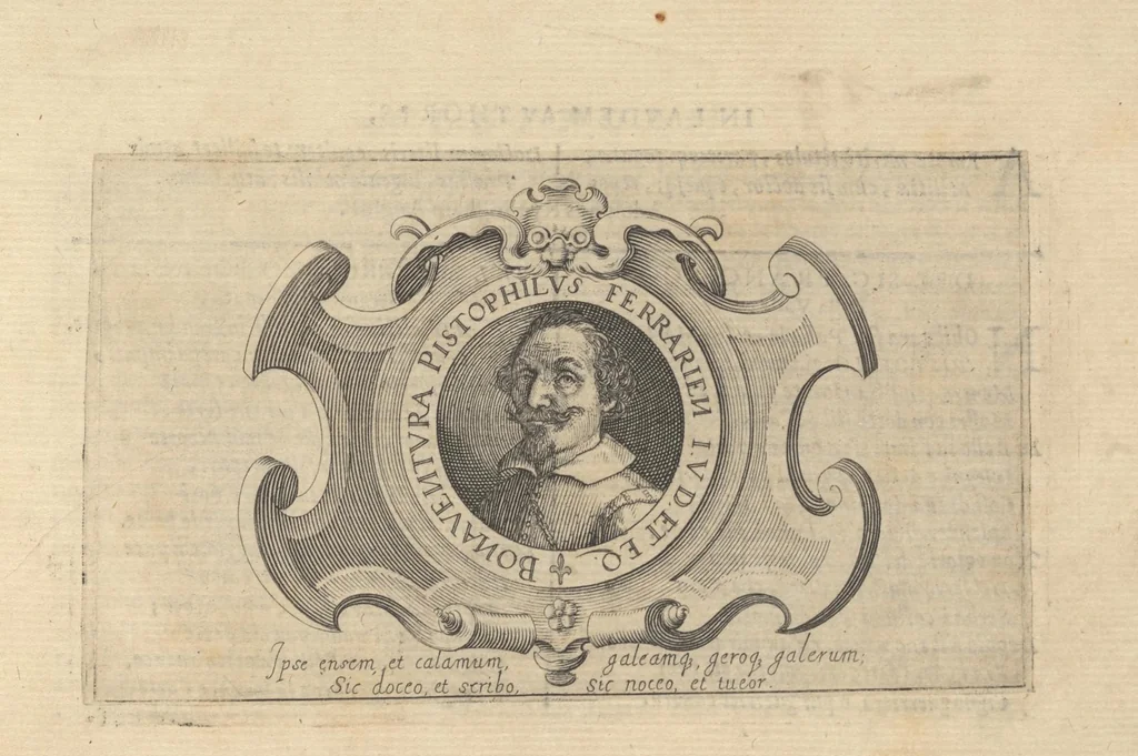 An illustration from Oplomachia di Bonauentura Pistofilo nobile Ferrarese, dottore, e caualiere : nella quale con dottrina morale, politica, e militare, e col mezzo delle figure si tratta per via di teorica, e di pratica del maneggio, e dell'vso delle armi : distinta in tre discorsi di picca, d'alabarda, e di moschetto, 1621, leaf 16