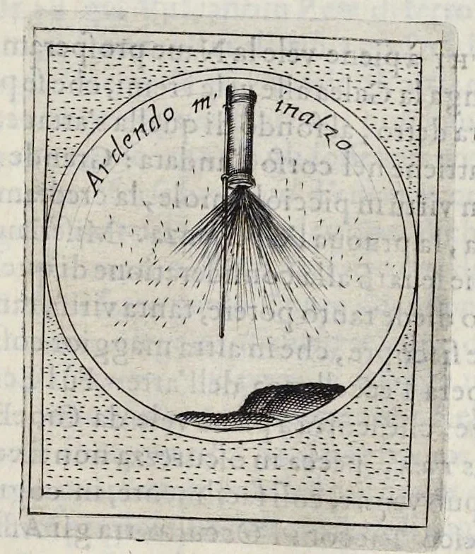 An illustration from Teatro d'imprese, 1623, leaf 1094