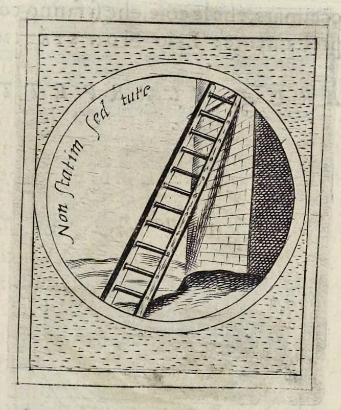 An illustration from Teatro d'imprese, 1623, leaf 1112