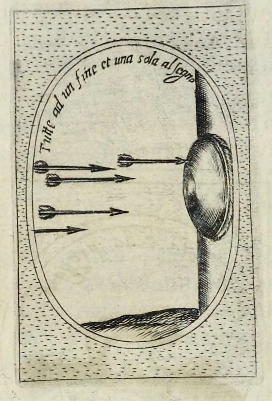 An illustration from Teatro d'imprese, 1623, leaf 1119