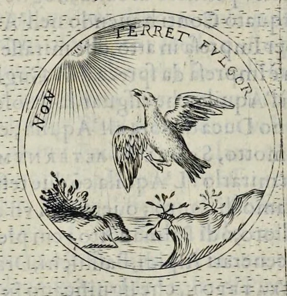 An illustration from Teatro d'imprese, 1623, leaf 579