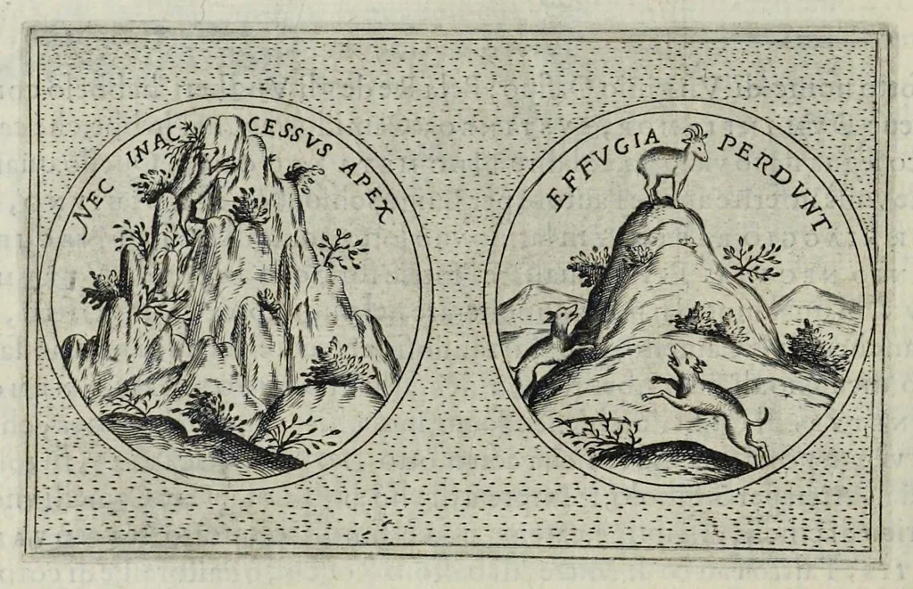 An illustration from Teatro d'imprese, 1623, leaf 653