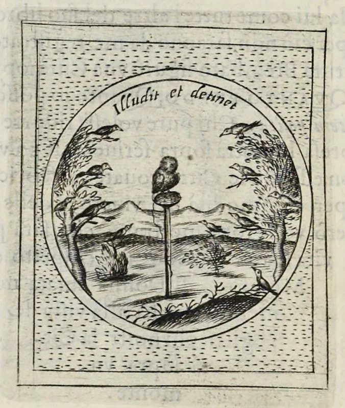 An illustration from Teatro d'imprese, 1623, leaf 725